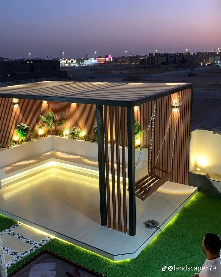 مظلات حدائق وبرجولات أسطح